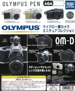 OLYMPUS PEN 카메라 미니어처 (전6종셋트)